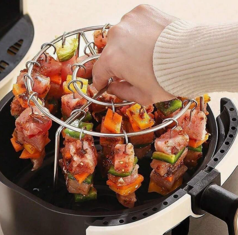Air fryer grill stainless steel skewers