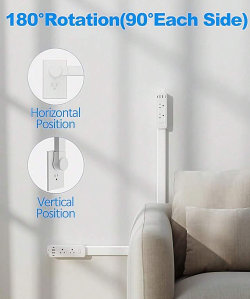 Electrical outlet extender stick