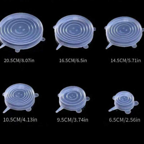 6-piece silicone stretch lids
