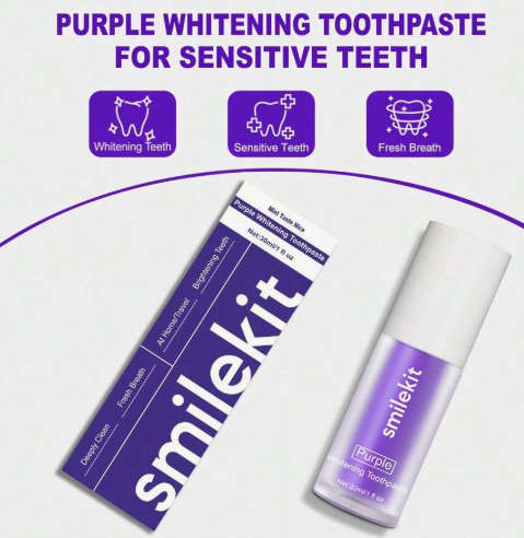 Purple Teeth Whitening Toothpaste