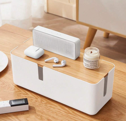 Storage box for outlets