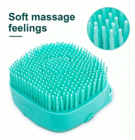 Silicone pet cleaning brush