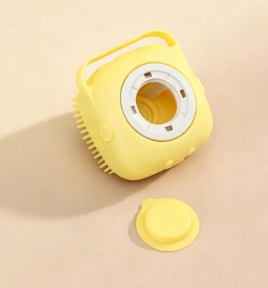 Silicone pet cleaning brush