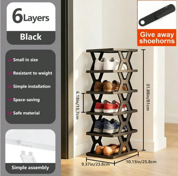 6/9 tier shoe rack