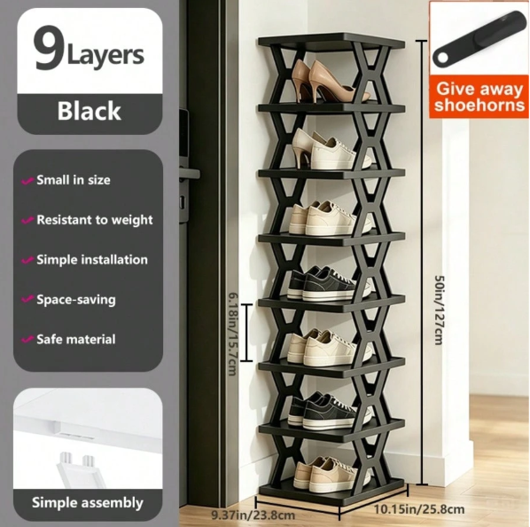6/9 tier shoe rack