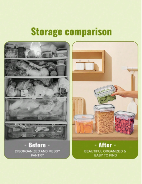 Airtight food storage containers