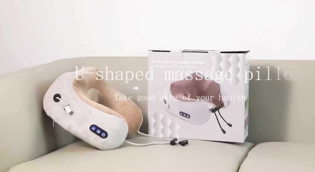The massaging neck pillow