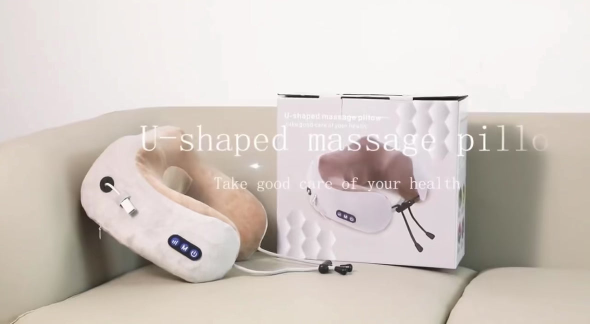 The massaging neck pillow